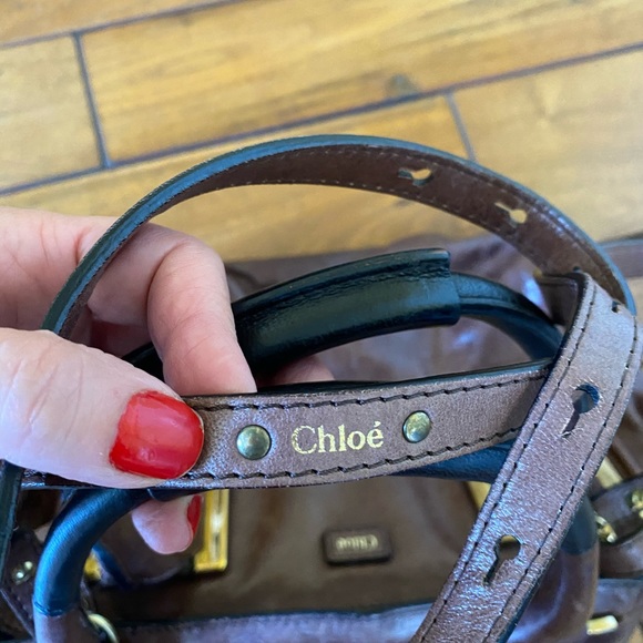 🌸SALE🌸 Chloe Ethel Satchel Hand Bag with Strap Medium Size - Picture 9 of 9